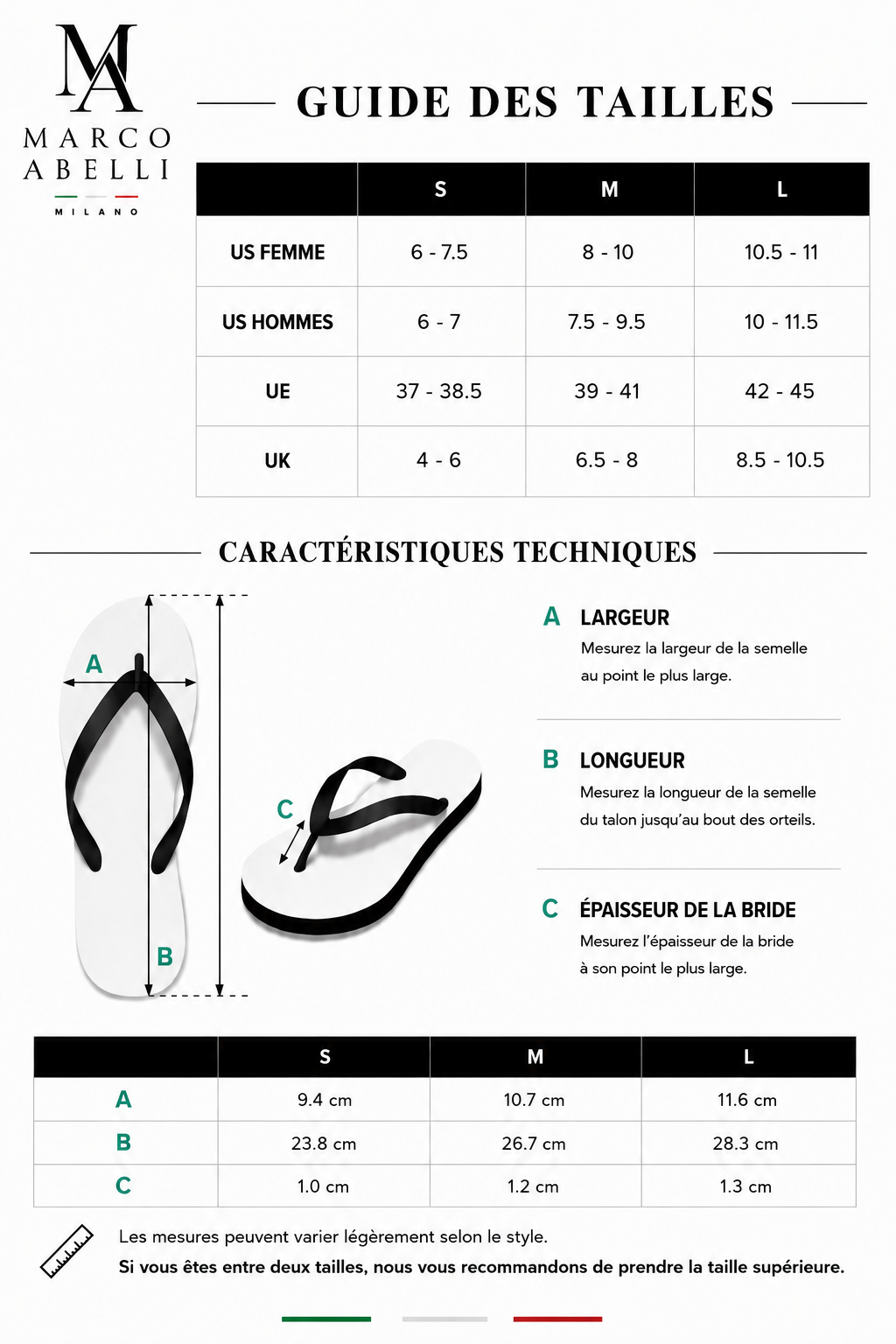 Tongs Monogram Luxe | Marco Abelli Italian Essence