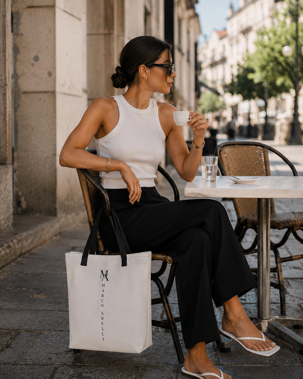 Tote Bag Monogram Milano | Marco Abelli Italian Essence
